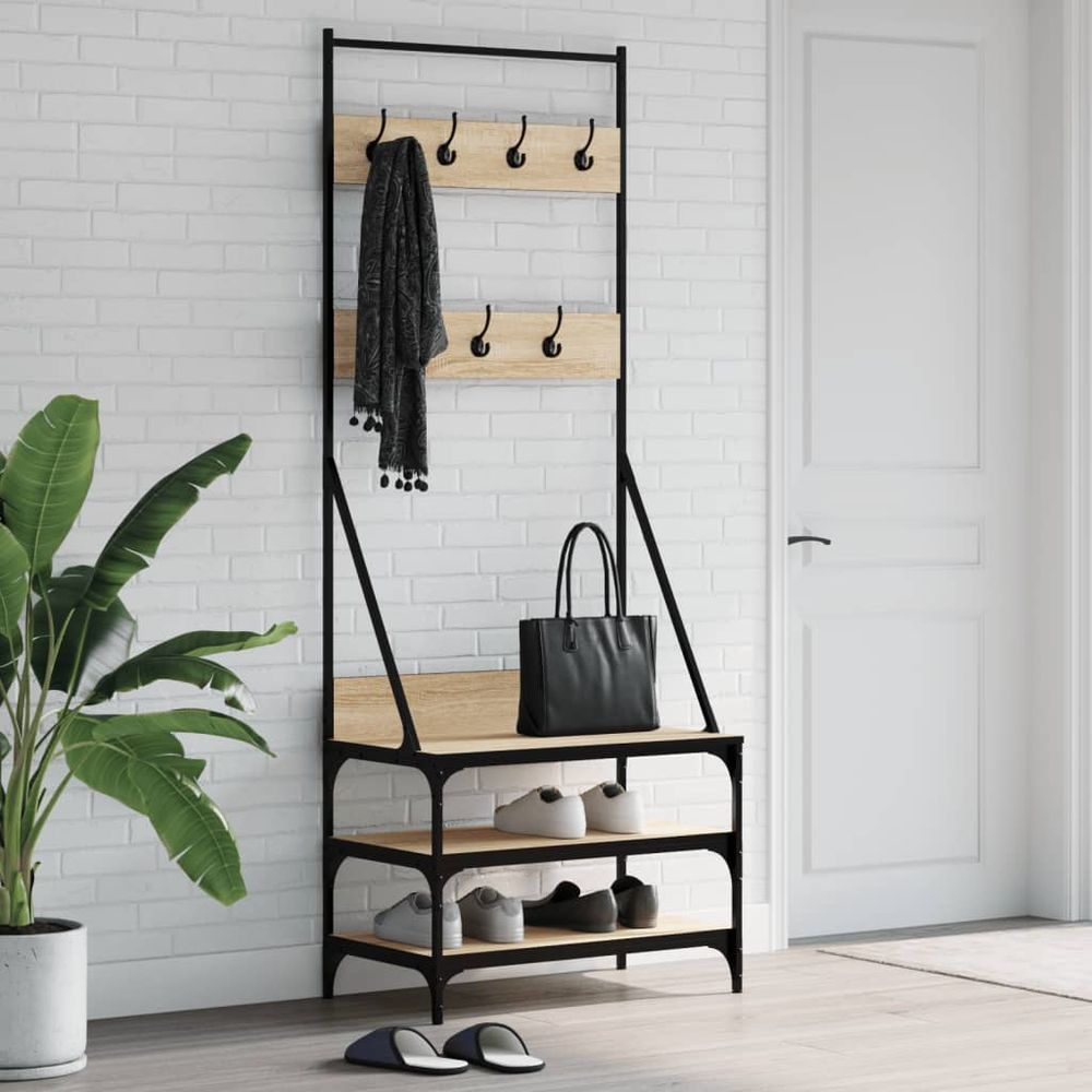 Clothes Rack with Shoe Storage