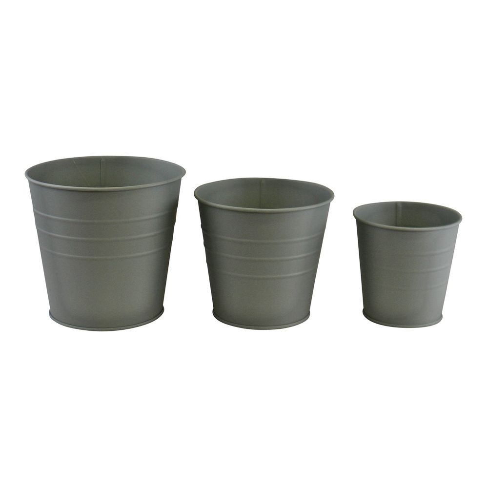 Round Metal Planters