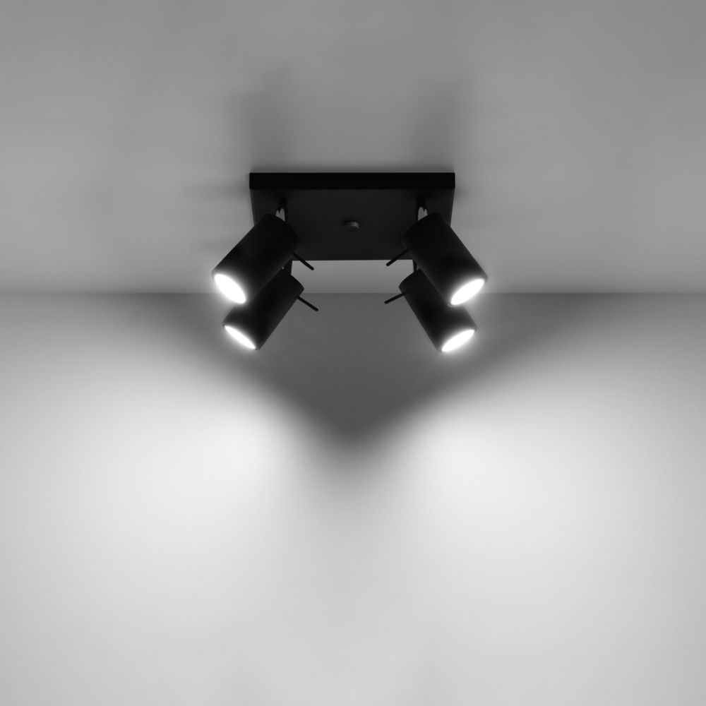 Black Steel Ceiling Light