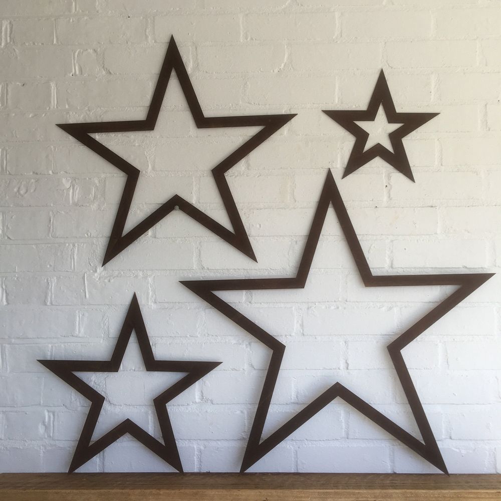 Rustic Metal Stars Decoration