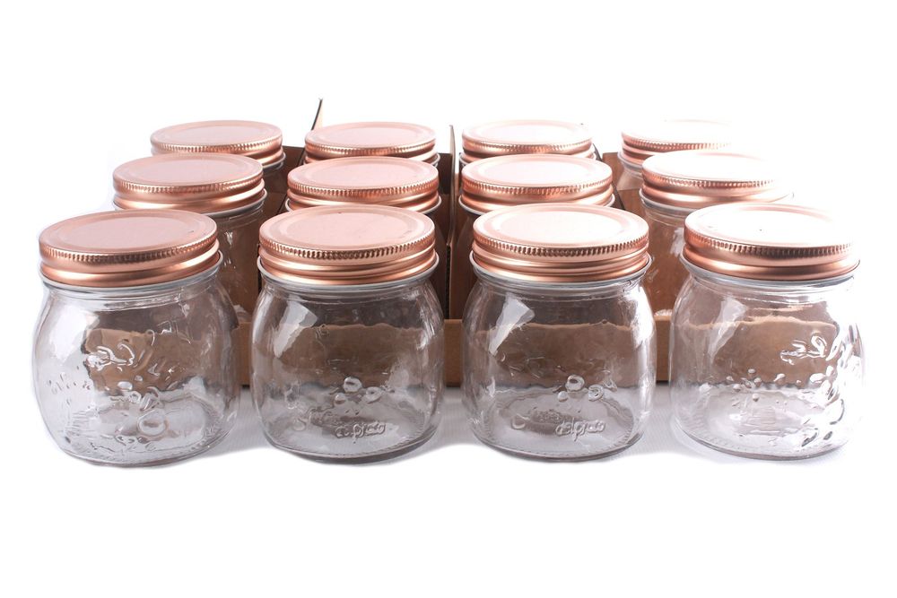 Glass Embossed Storage Jar