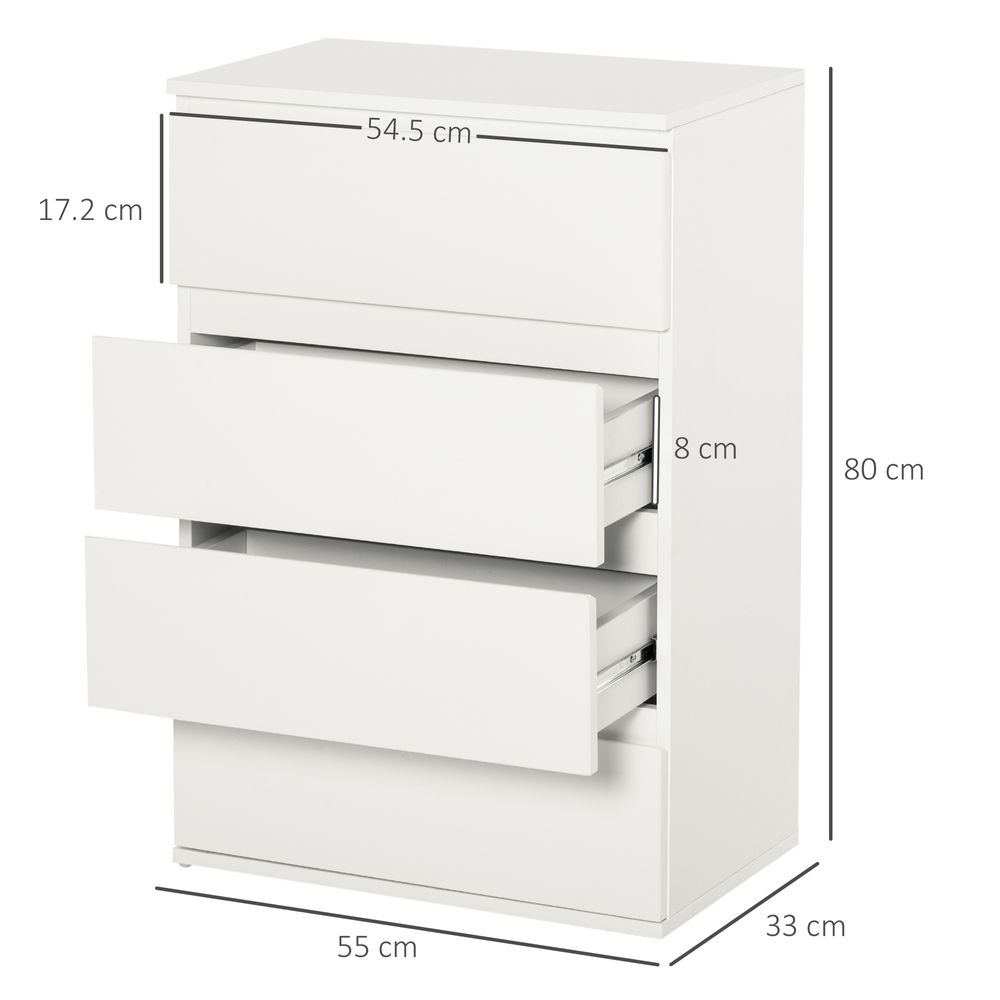 White Chest of Drawers measurements