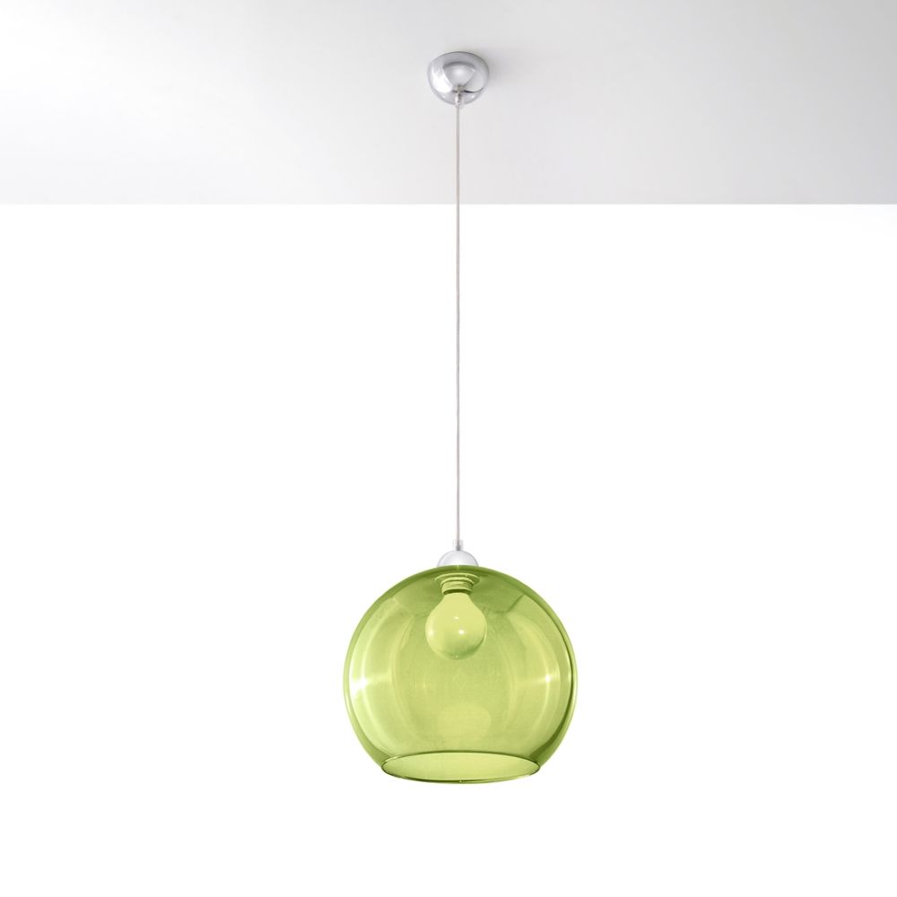 Green Glass Pendant Light