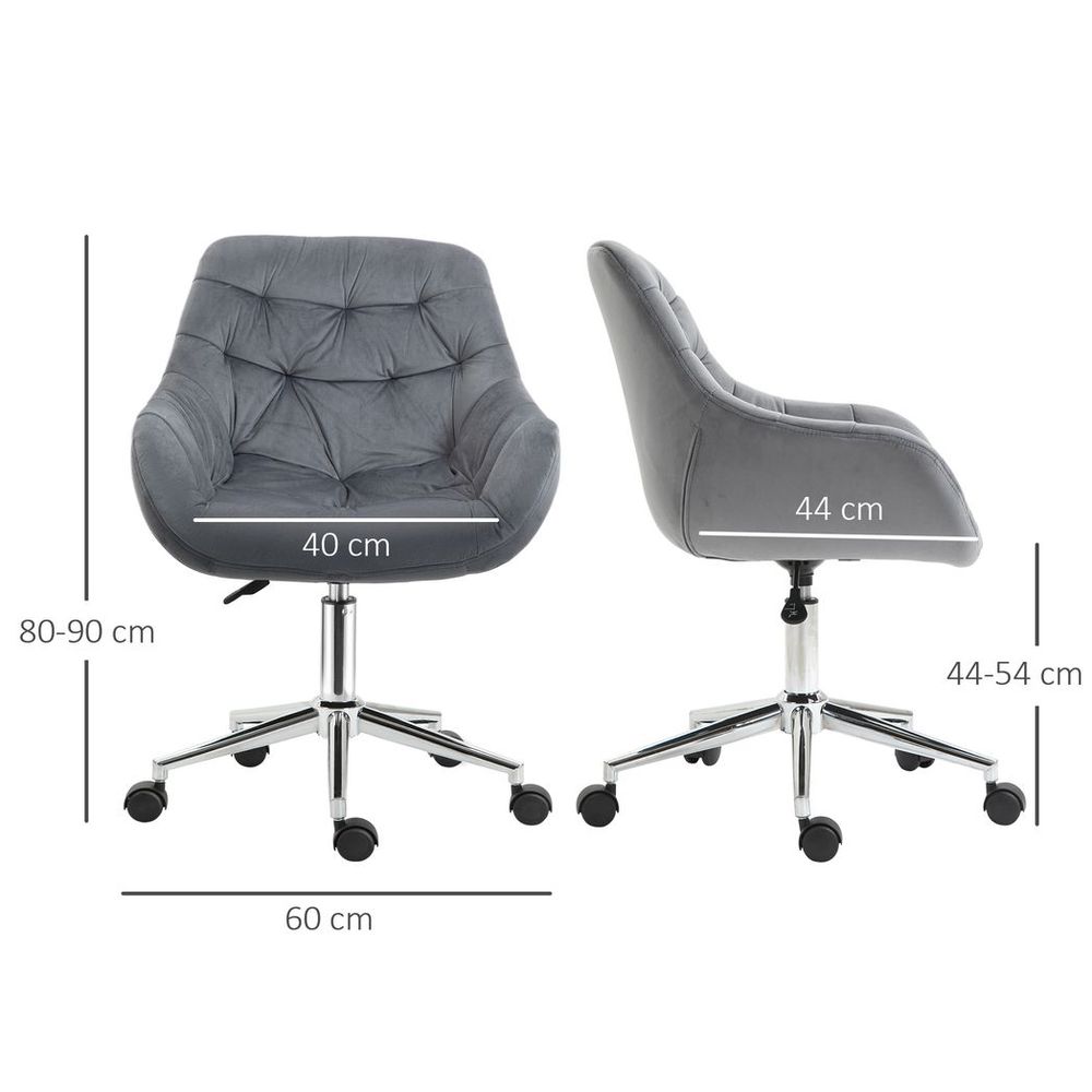 Velvet Desk Chair dimensions