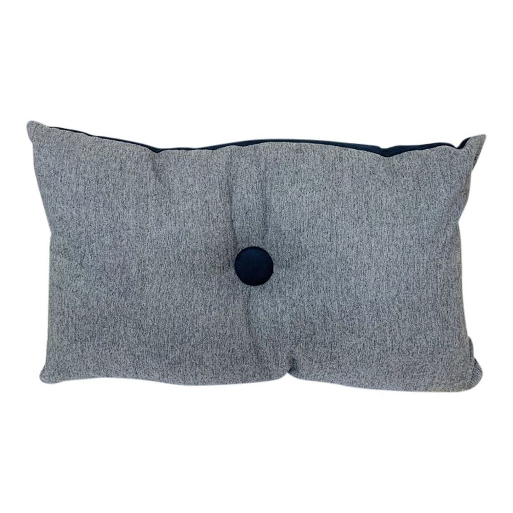 Reversible Navy and Grey Cushion