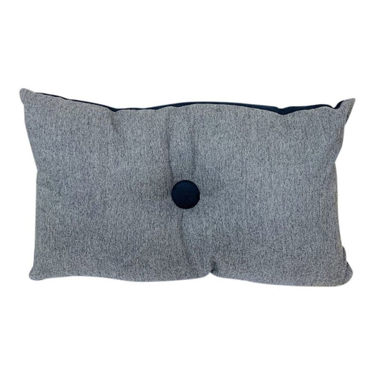 Reversible Navy and Grey Cushion