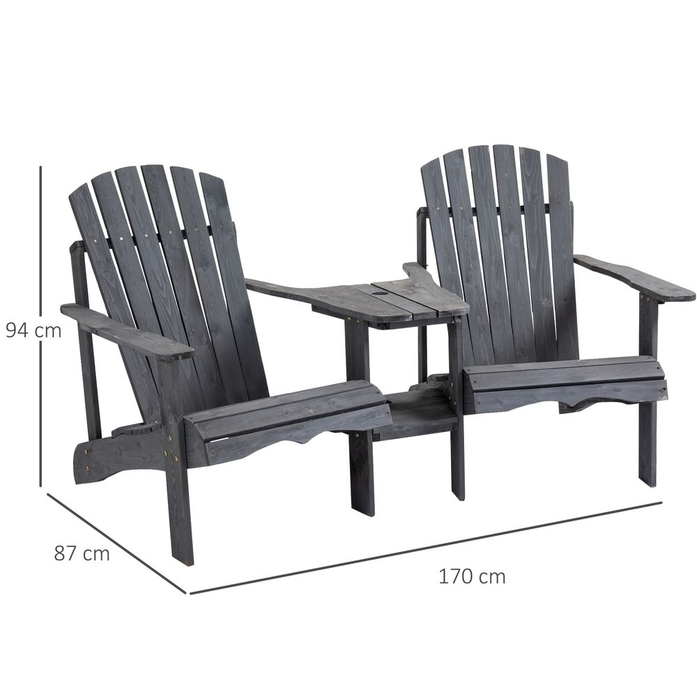 Wooden Adirondack Chairs with Table measurements