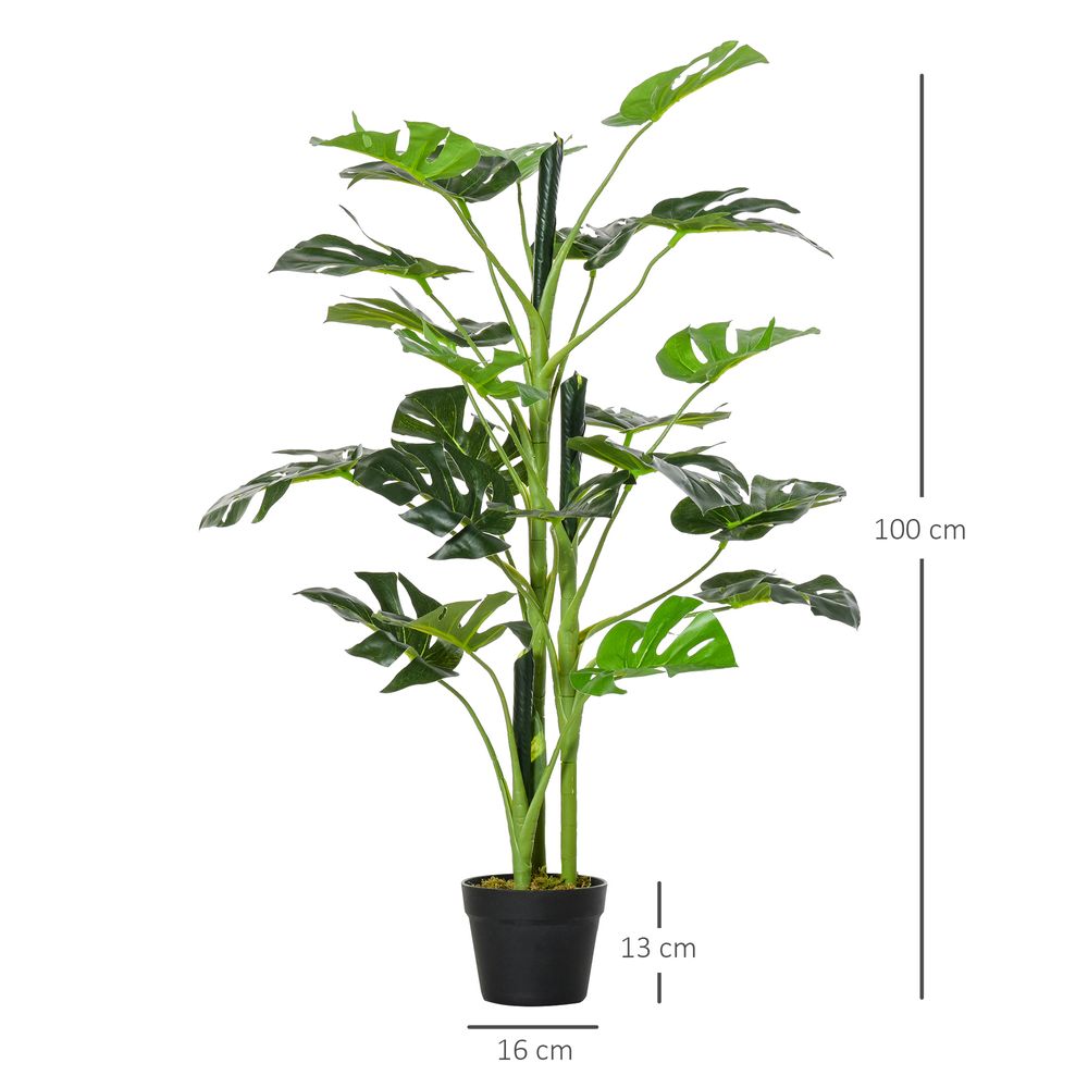 Artificial Monstera Tree measurements