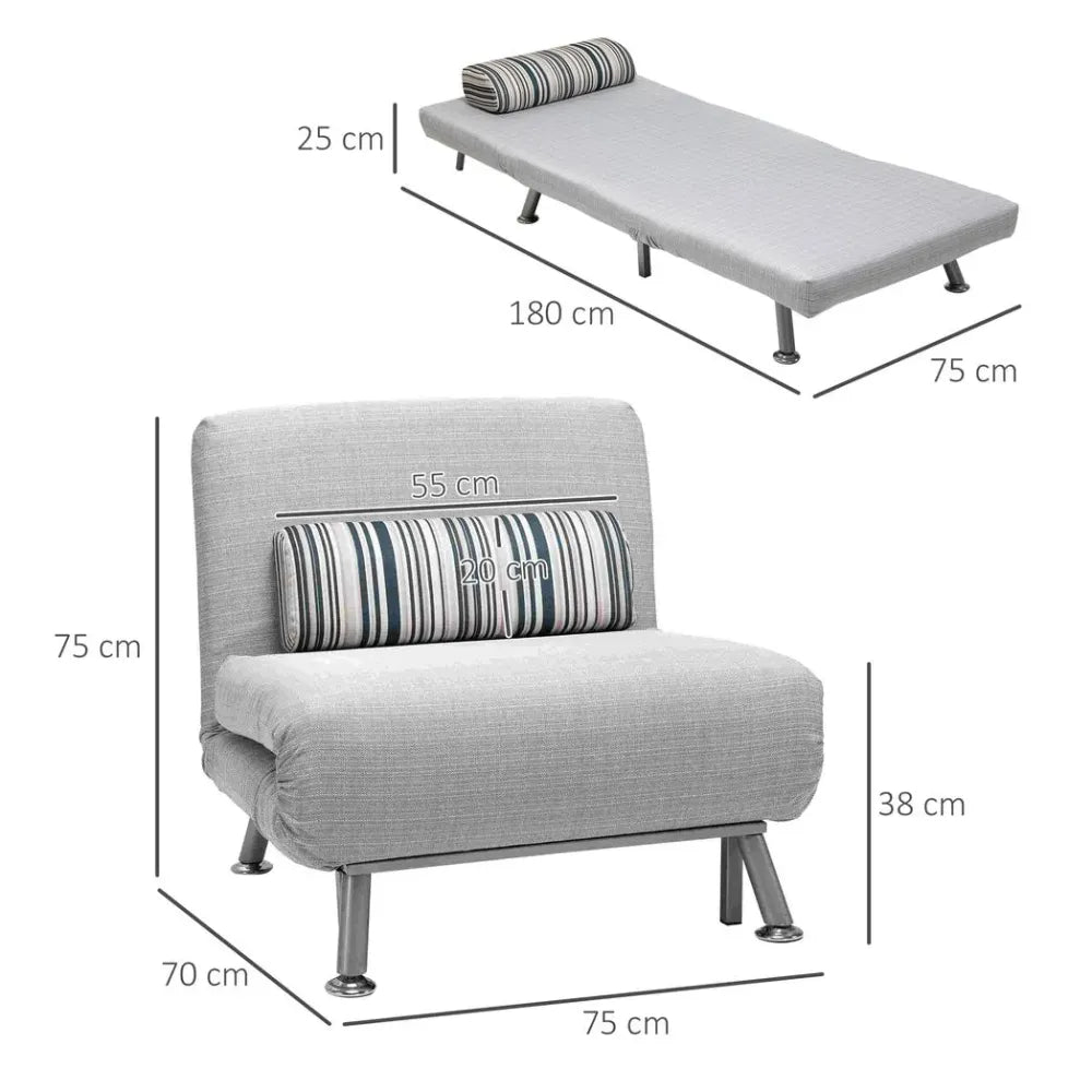 Grey Sofa Bed Chair