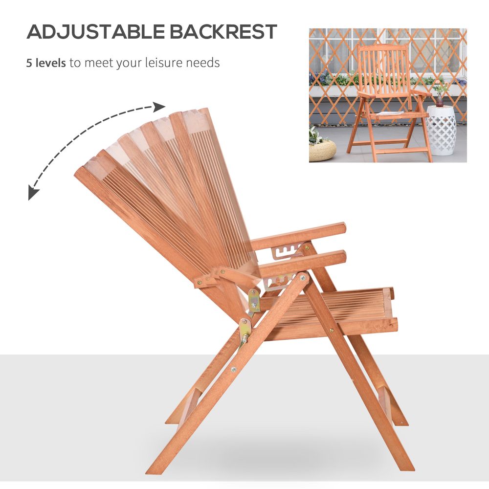 Acacia Wood Folding Chair