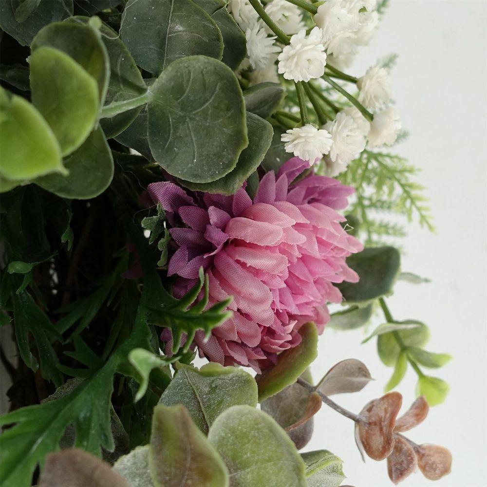 Artificial Floral Wreath close up