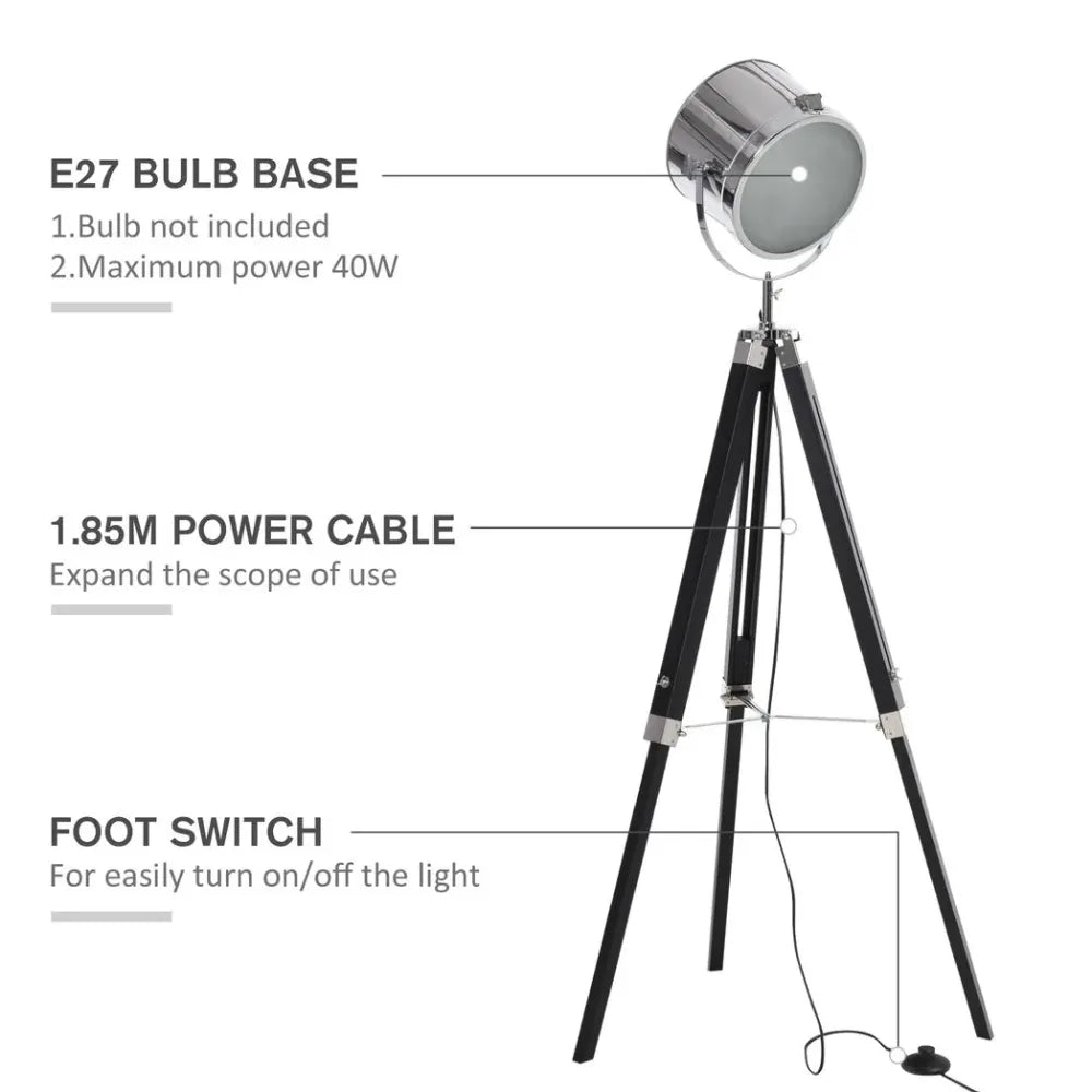 Adjustable Tripod Floor Lamp