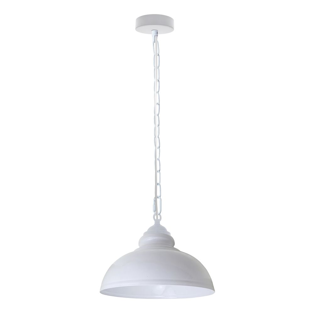 Industrial Ceiling Light Pendant white without bulb view