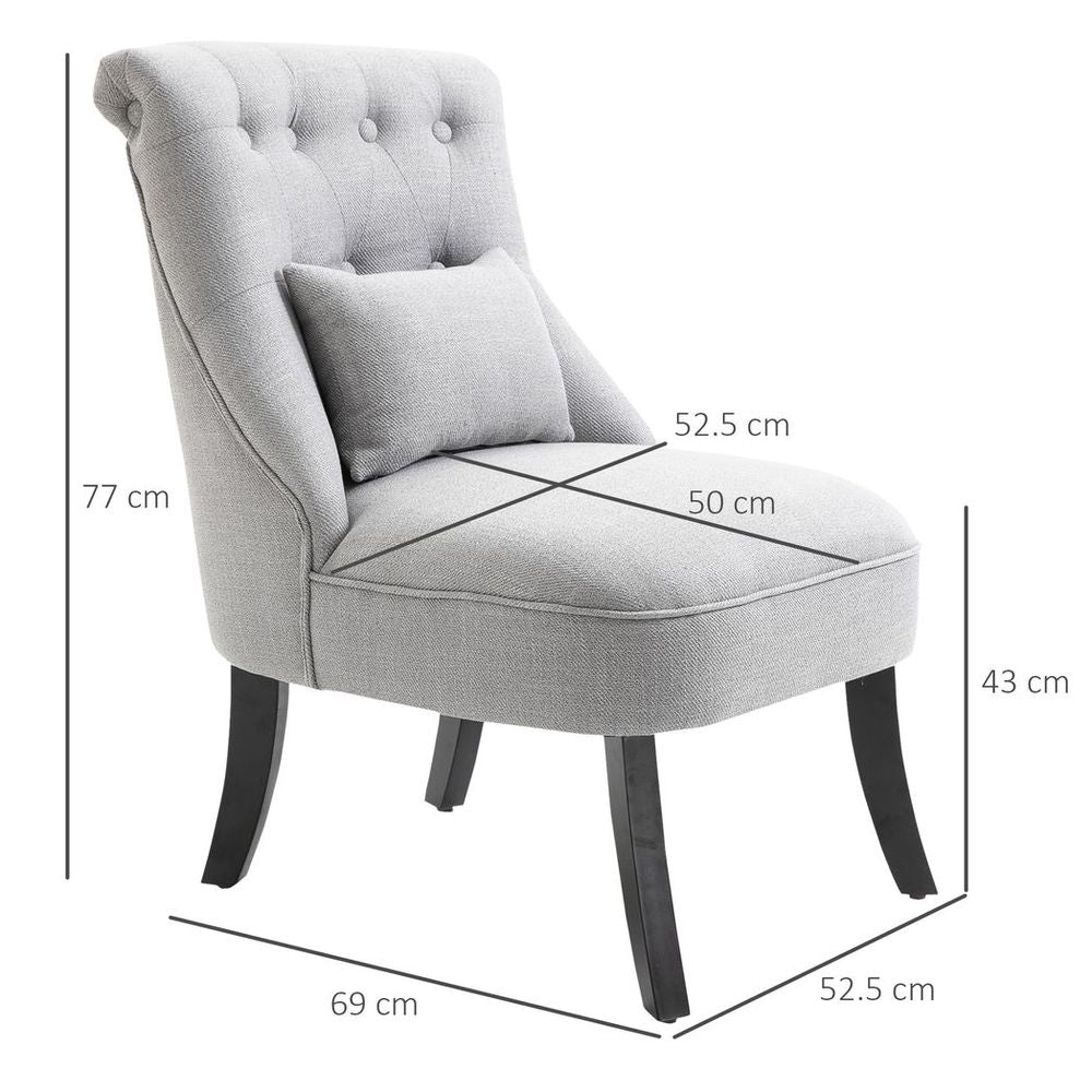 Grey Cocktail Chair measurements