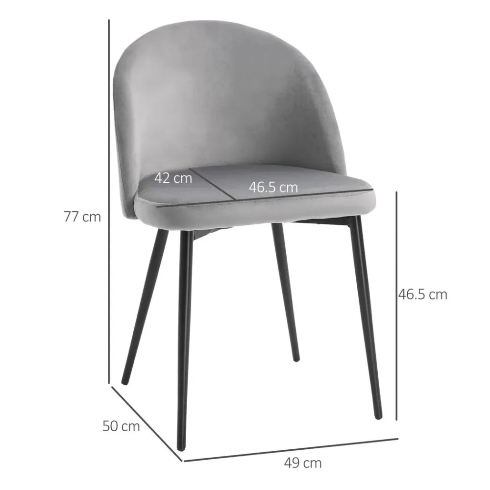 Grey Upholstered Dining Chairs