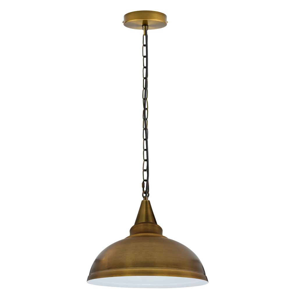 Metal Ceiling Pendant brass without bulb view