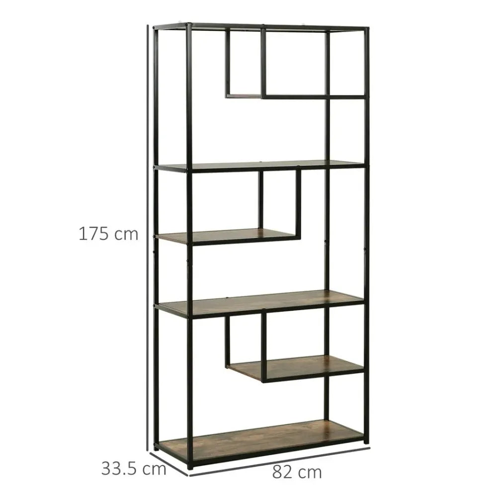 Industrial Style Bookshelf measurements view