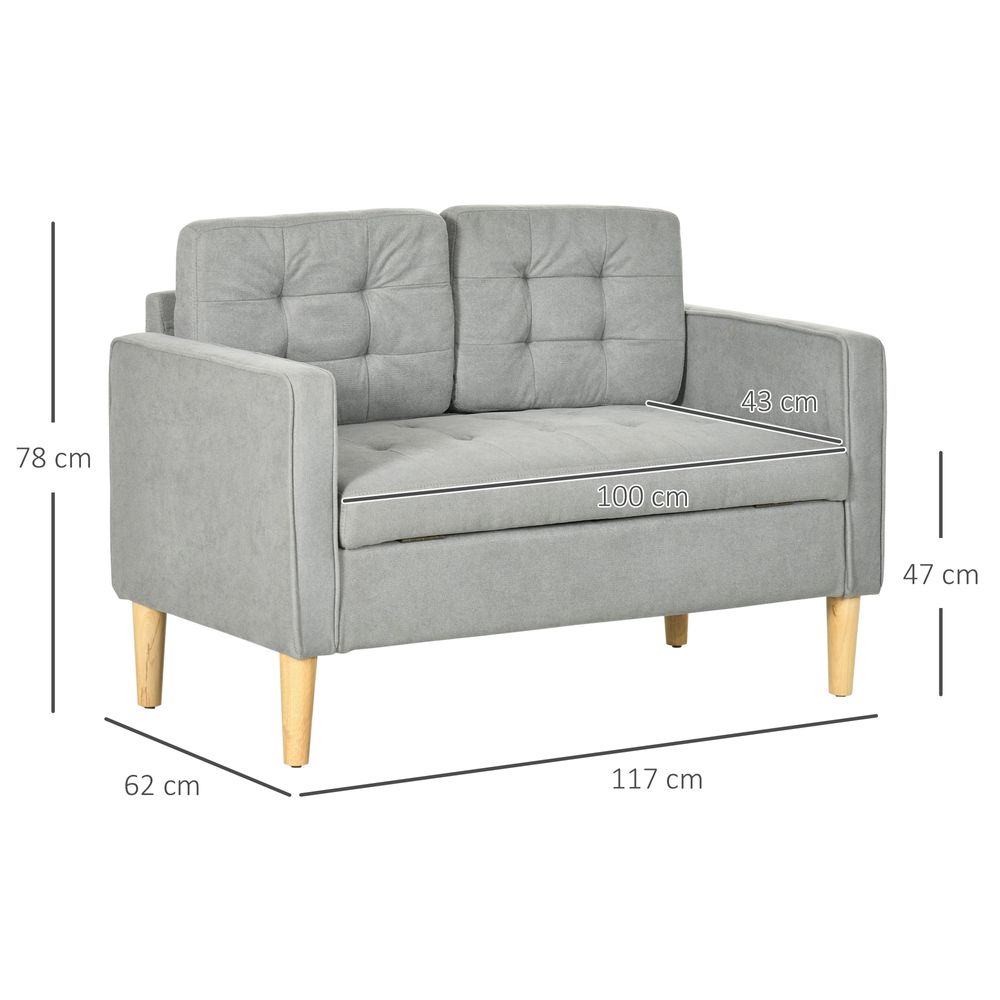 Grey Loveseat