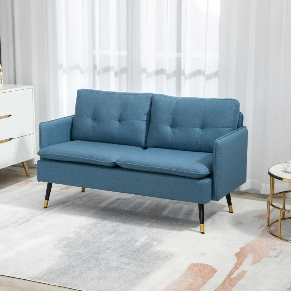 Light Blue Two Seater Sofa