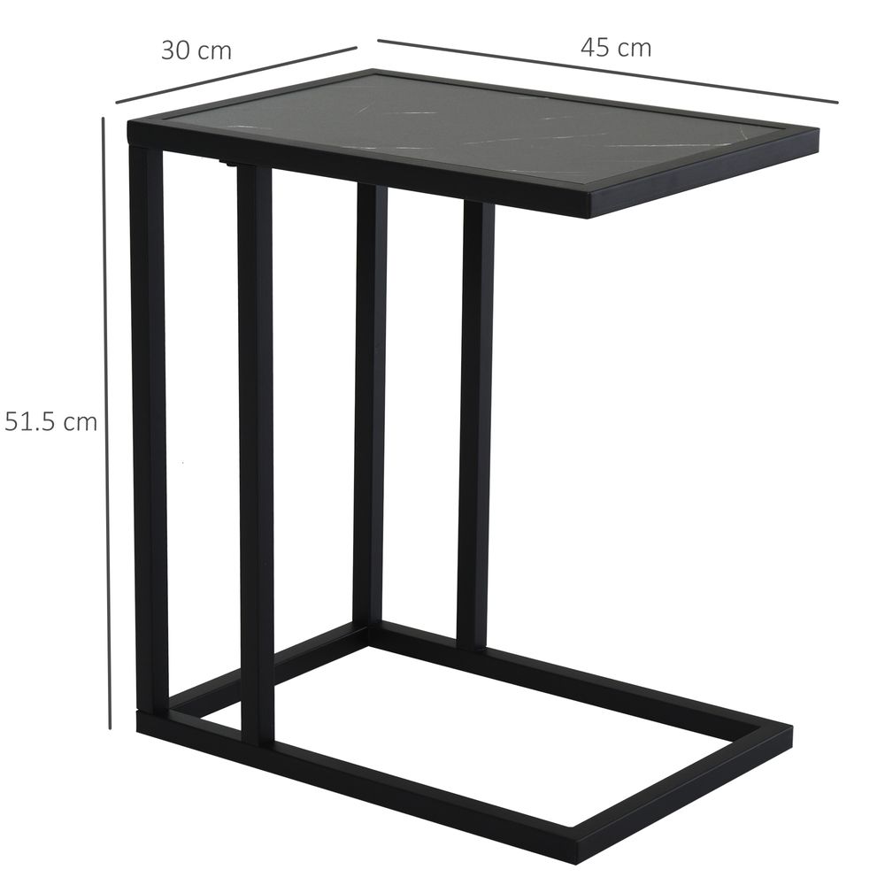 C Shaped Side Table