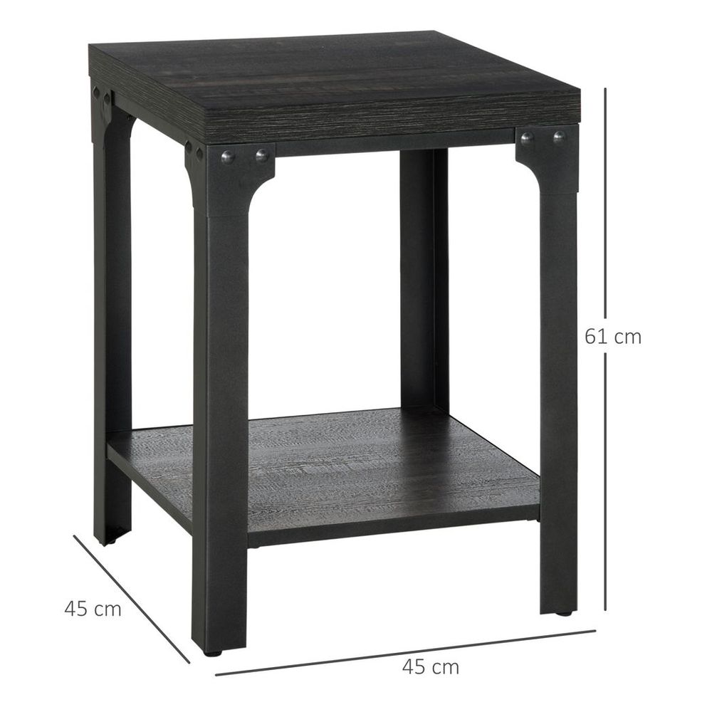 Industrial Style Side Tables measurements