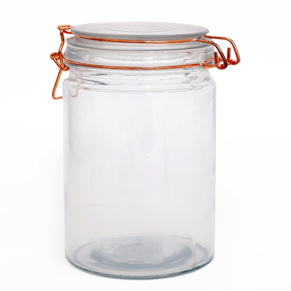 Kitchen Storage Jar With Copper Clip