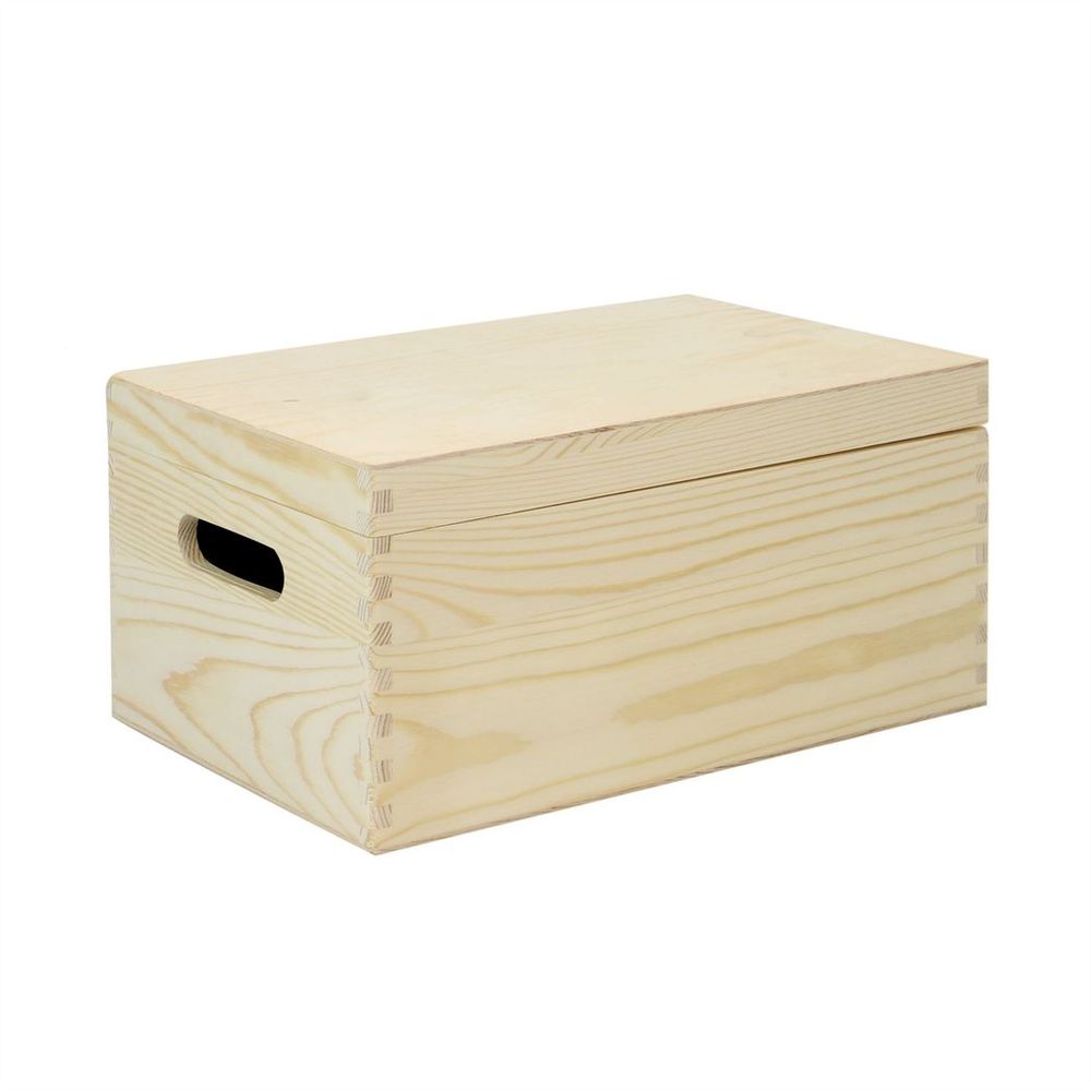 Wooden Storage Box closed view