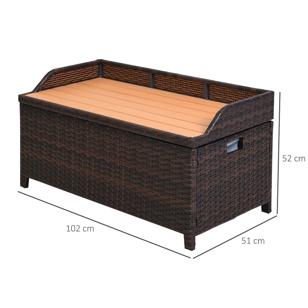 Rattan Garden Storage Chest