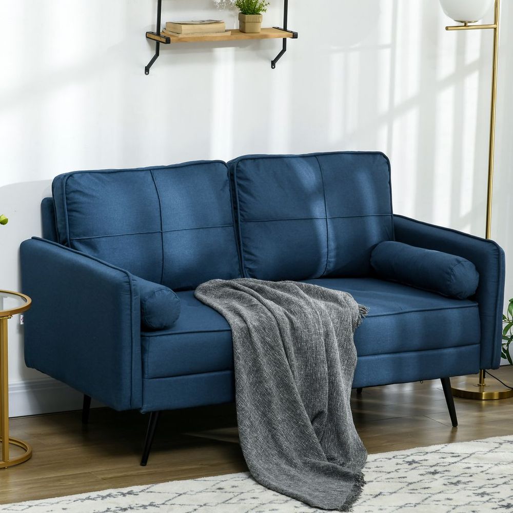 Navy Blue Two Seater Sofa