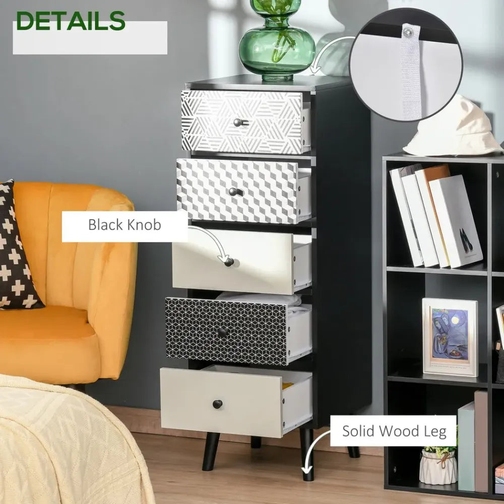 Tallboy Chest of Drawers open drawers view