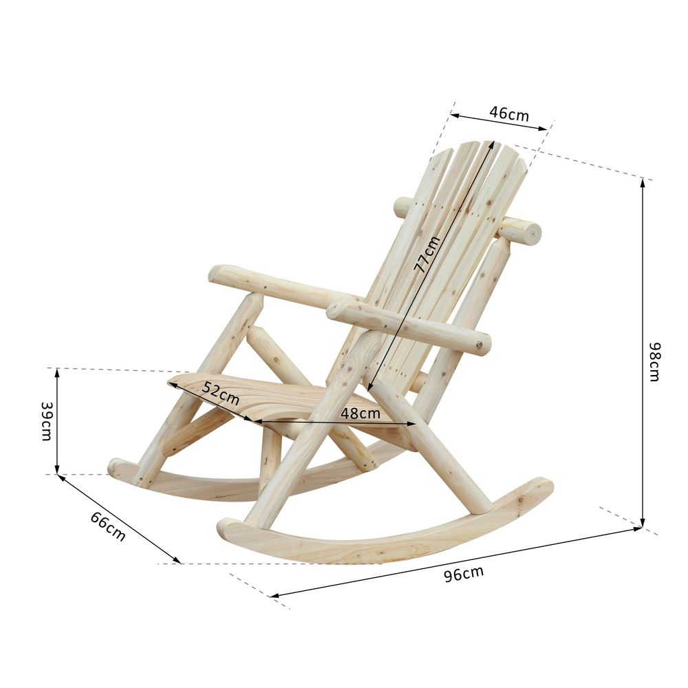 Adirondack Rocking Armchair