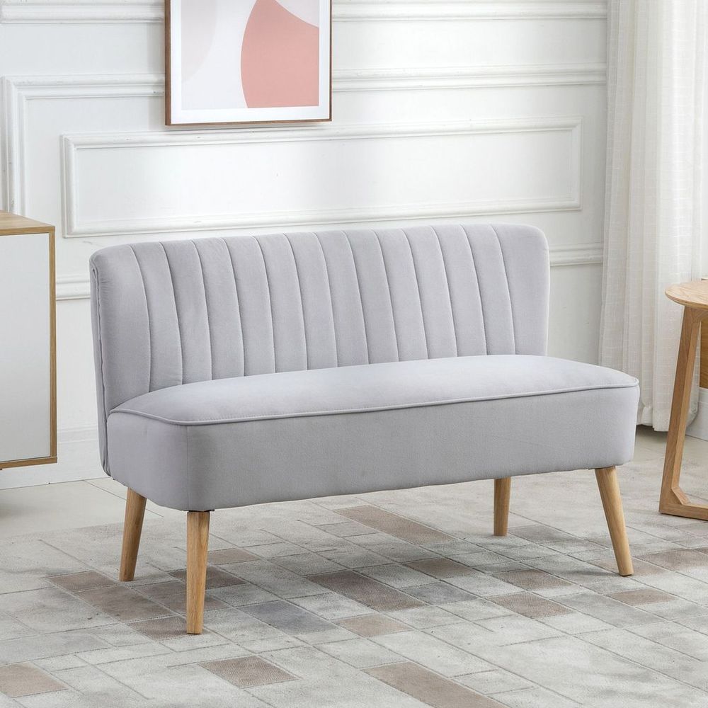 Light Grey Loveseat Sofa