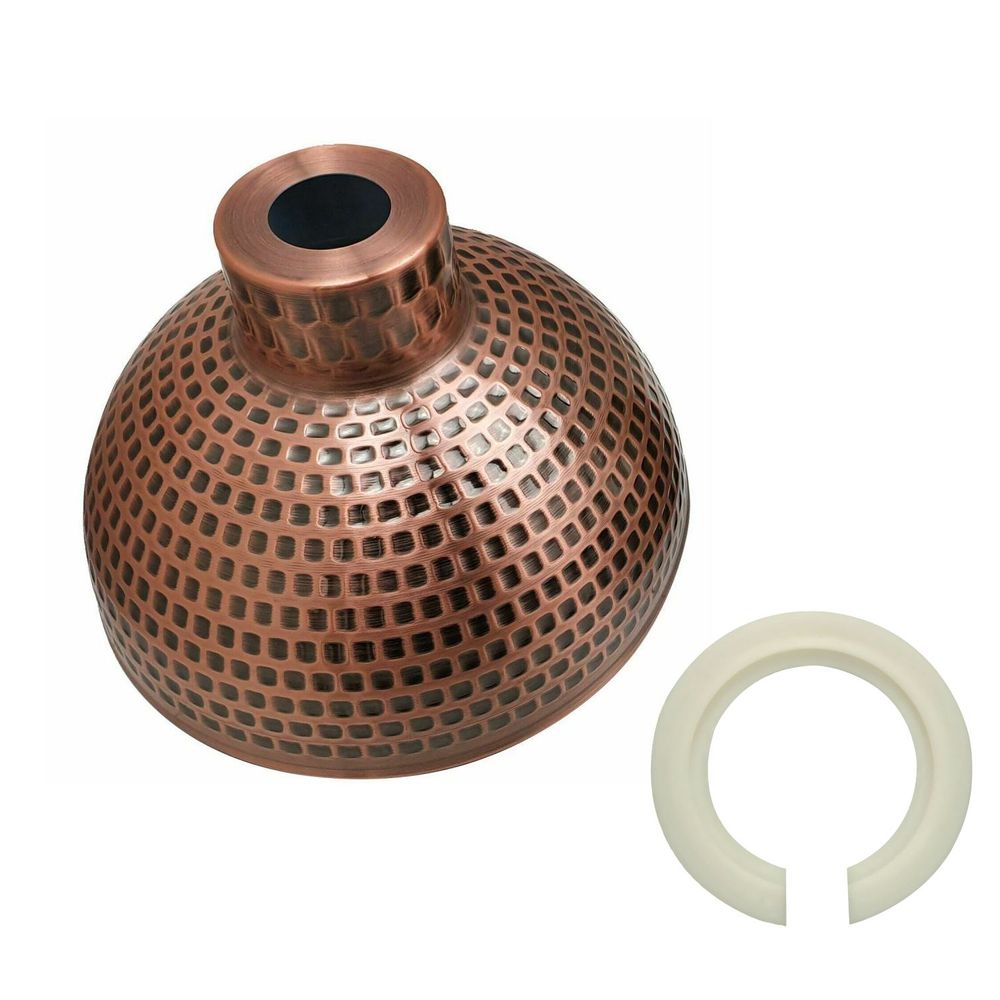 Metal Ceiling Light Shade Easy Fit copper view