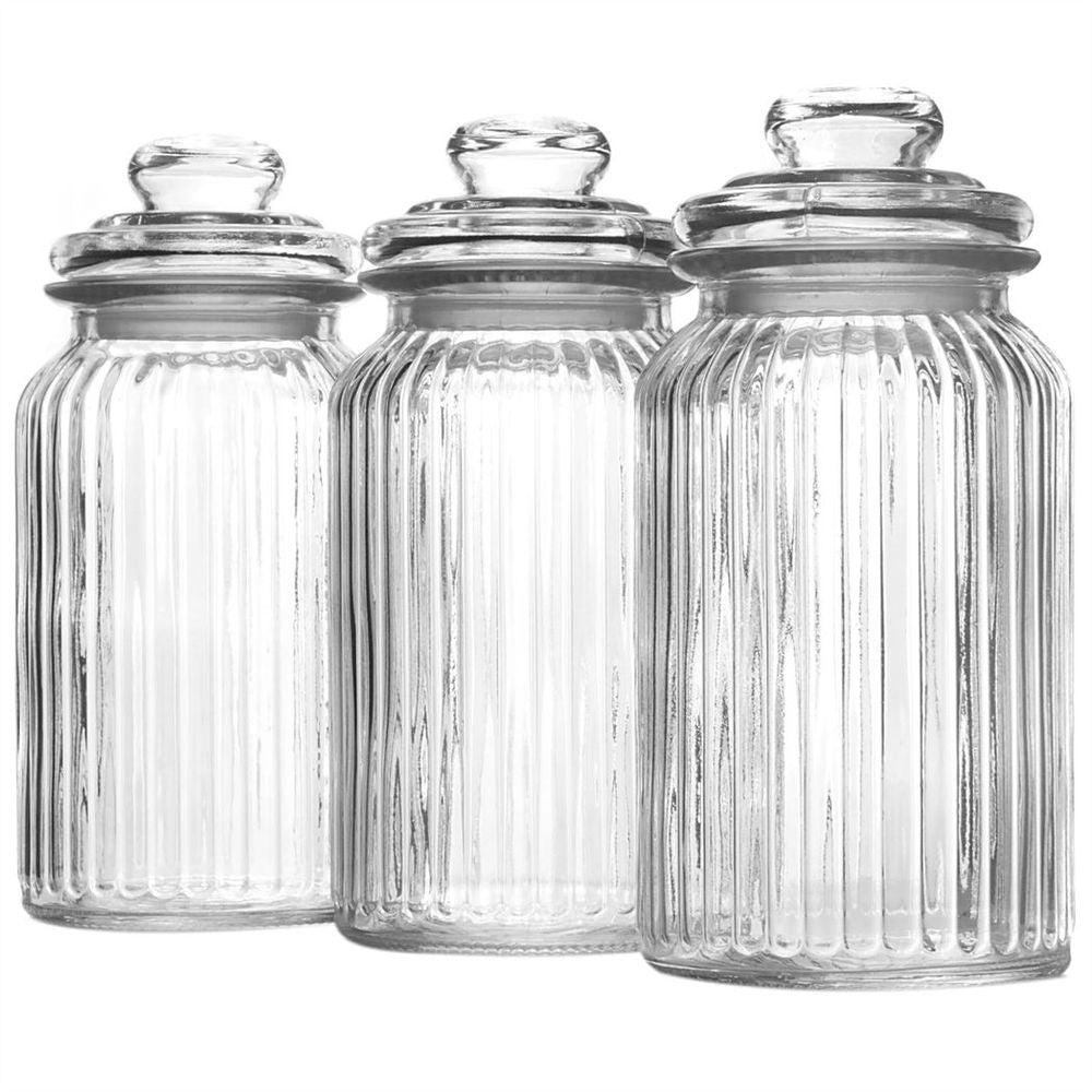 Vintage Storage Jars side view