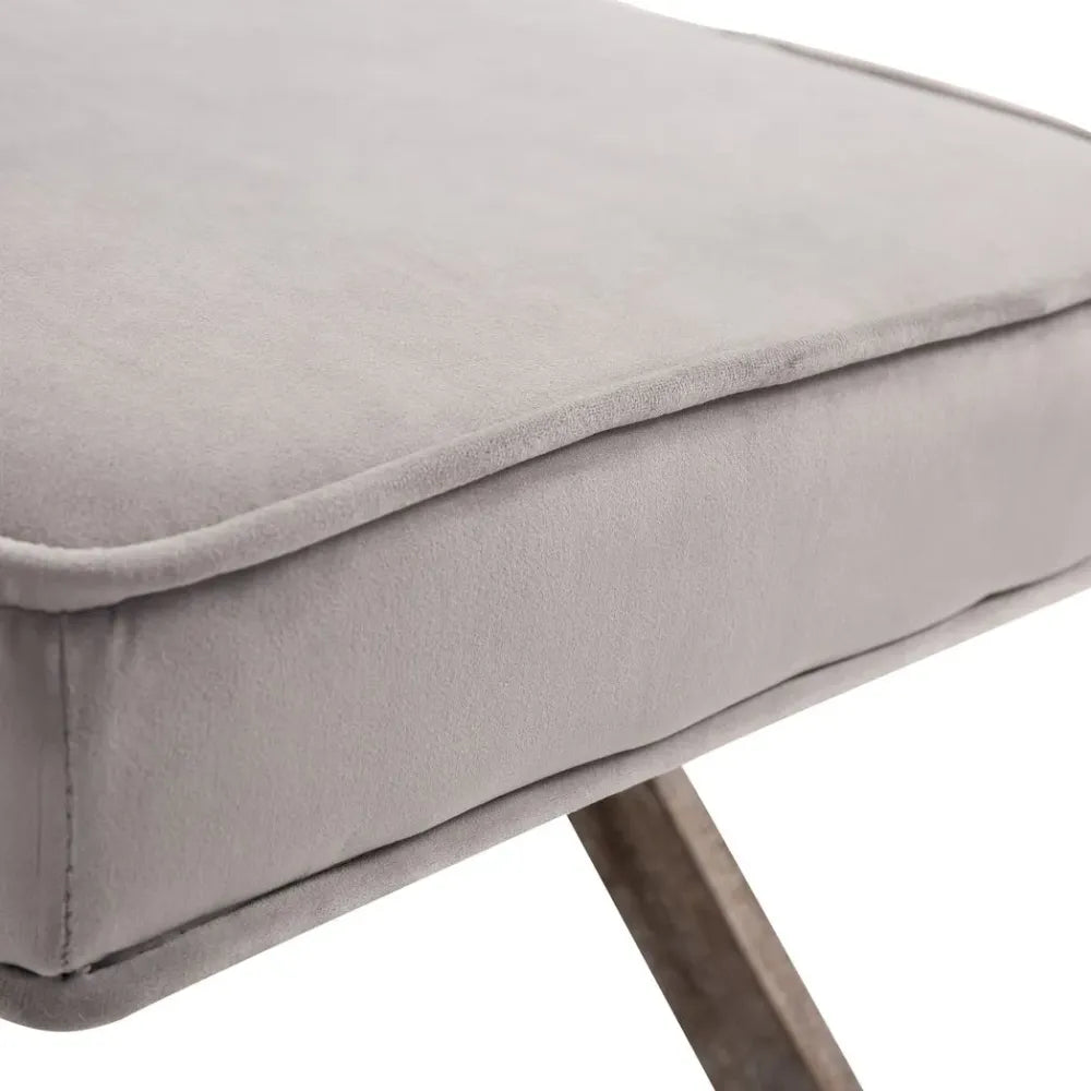 Velvet Footstool close view