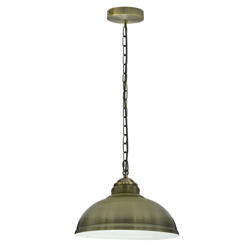 Industrial Ceiling Light Pendant green brass 