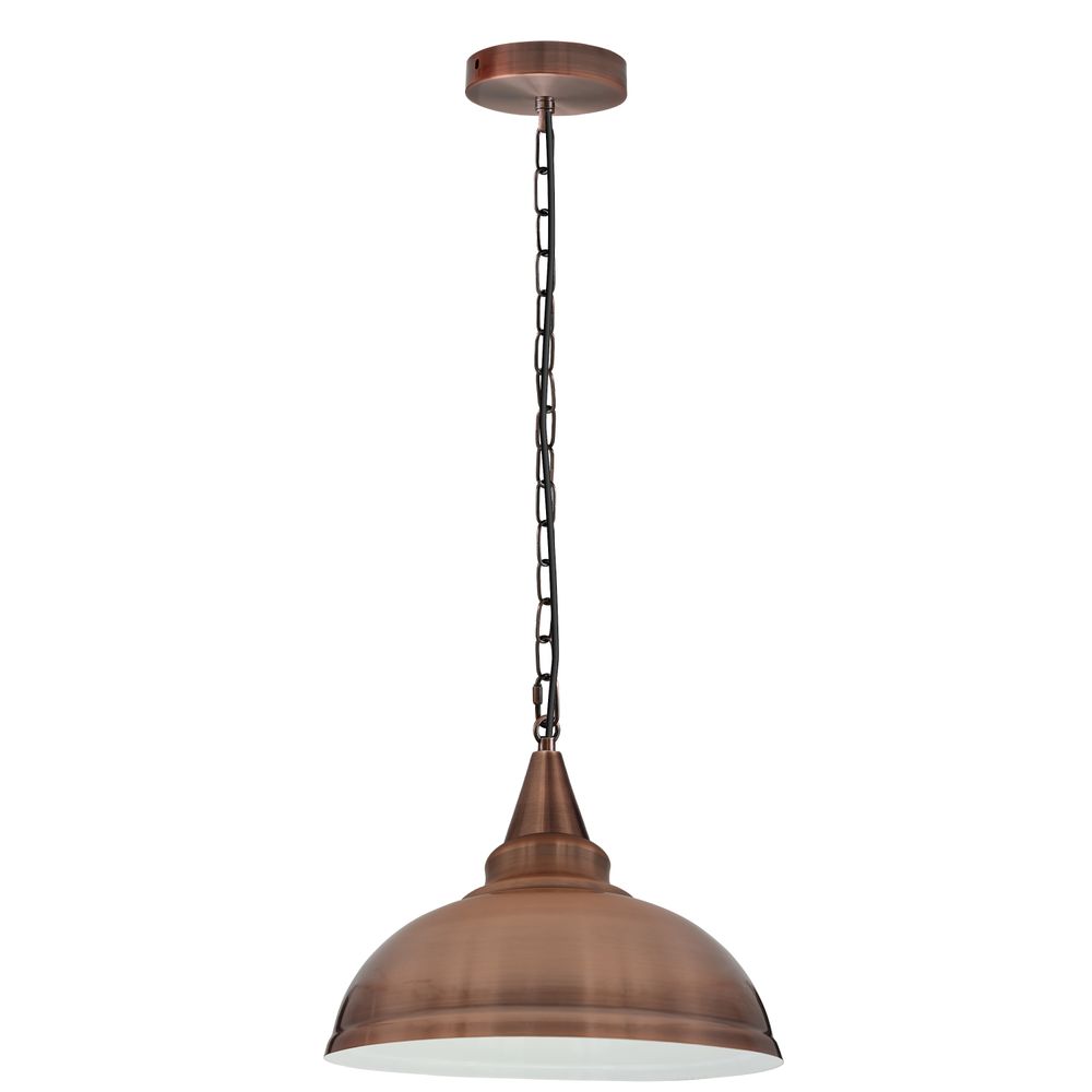 Metal Ceiling Pendant copper without bulb view