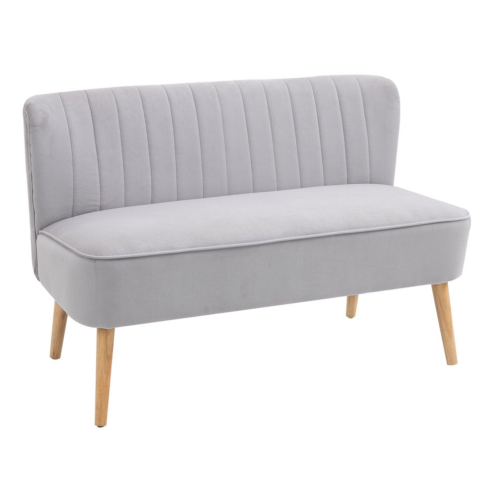 Light Grey Loveseat Sofa