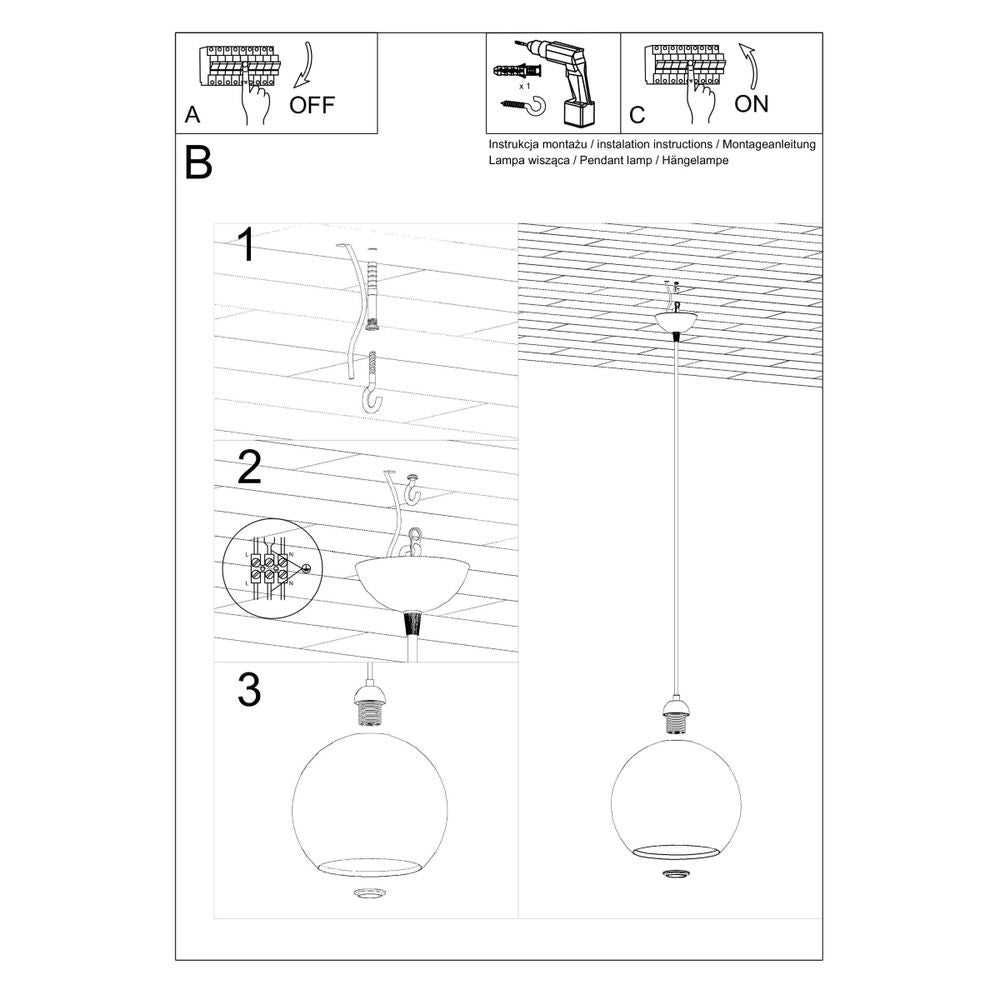 Green Glass Pendant Light