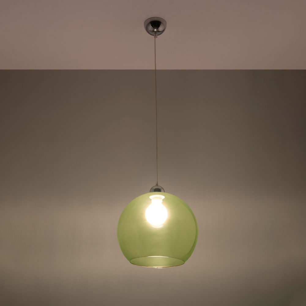 Green Glass Pendant Light