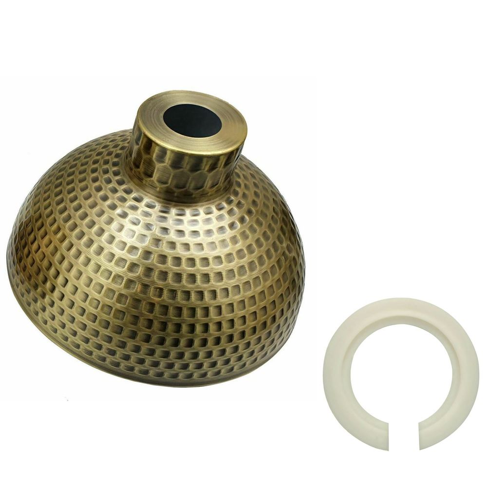 Metal Ceiling Light Shade Easy Fit yellow brass view