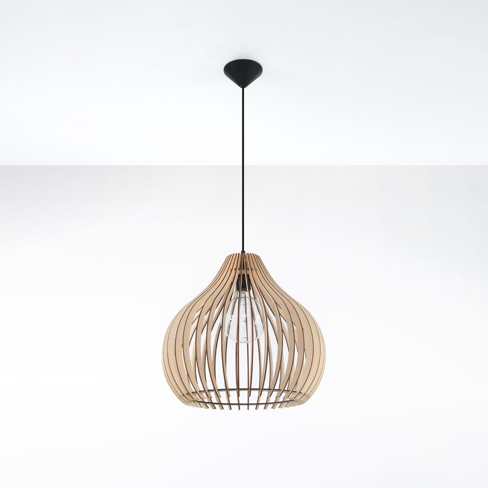 Scandinavian Wood Pendant Light