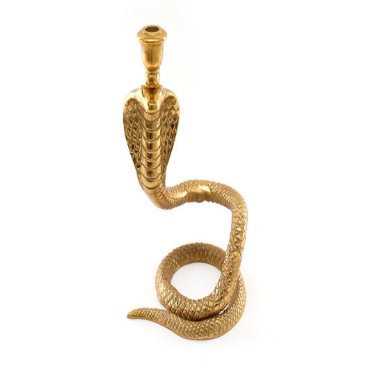 Gold Snake Candle Holder