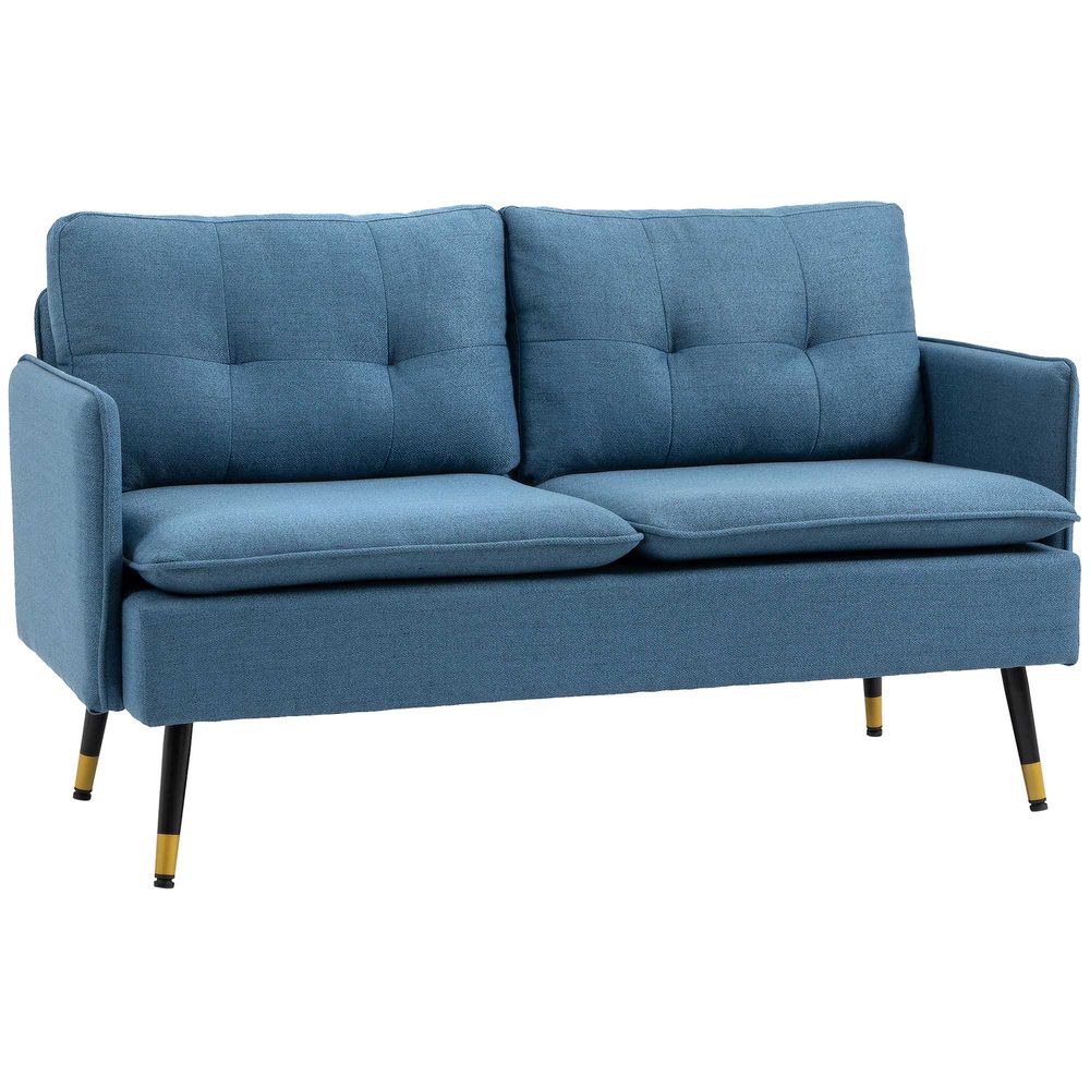 Light Blue Two Seater Sofa