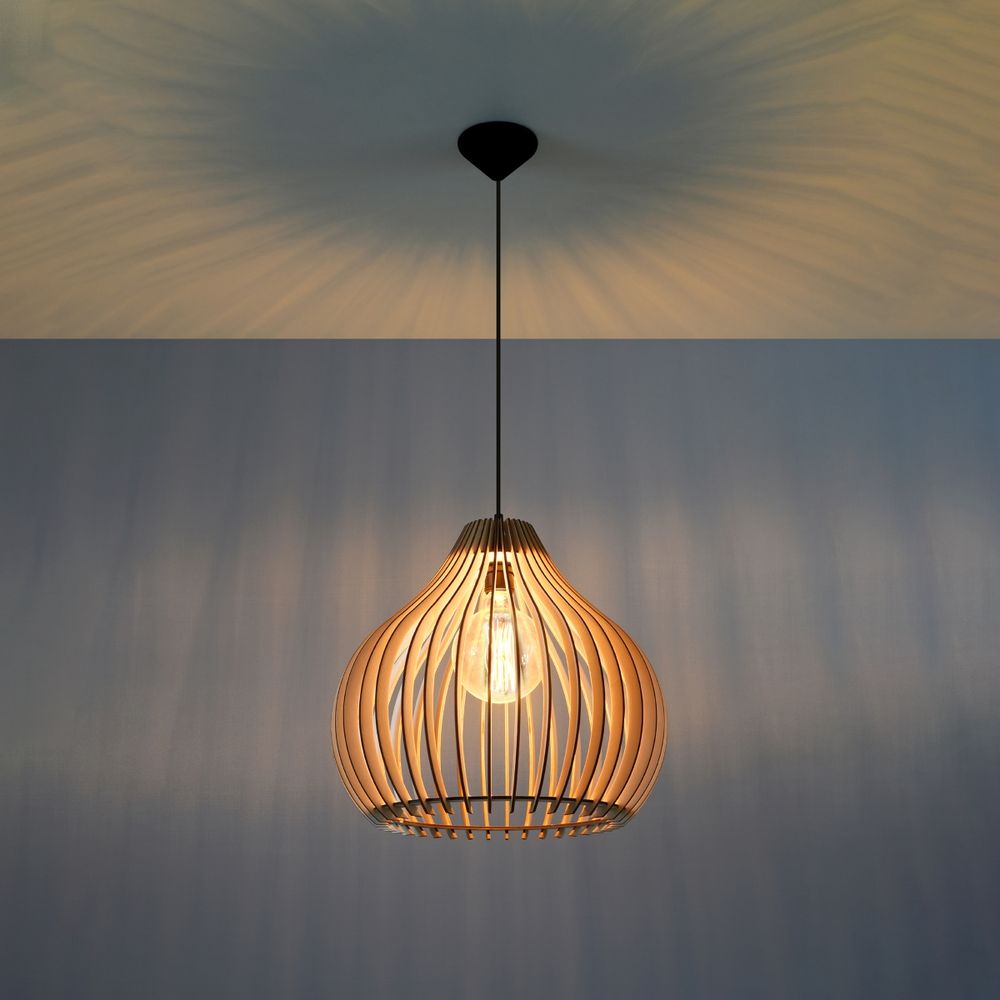 Scandinavian Wood Pendant Light