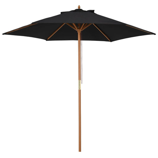 2.5m Black Parasol