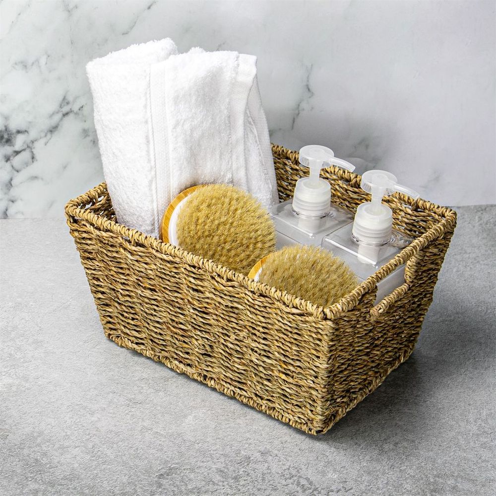 Seagrass Storage Baskets above view