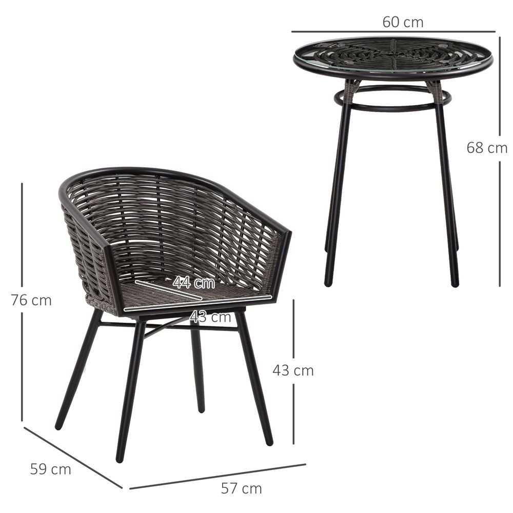 Wicker Bistro Set