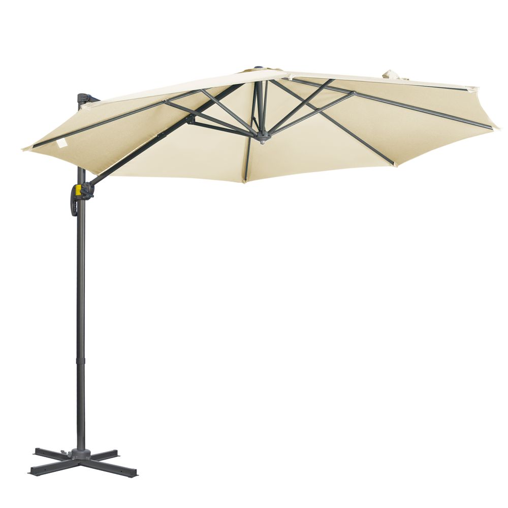 3 x 3(m) White Cantilever Parasol