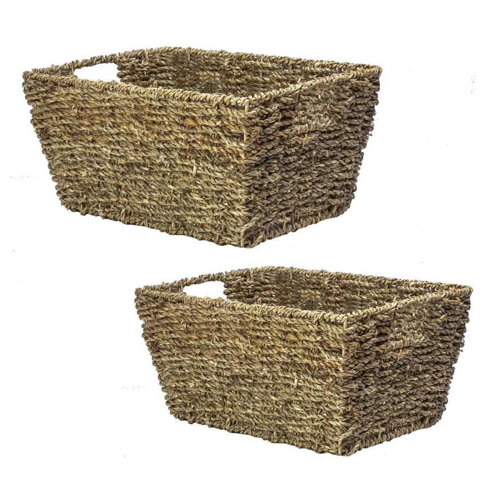 Seagrass Storage Baskets set of two view